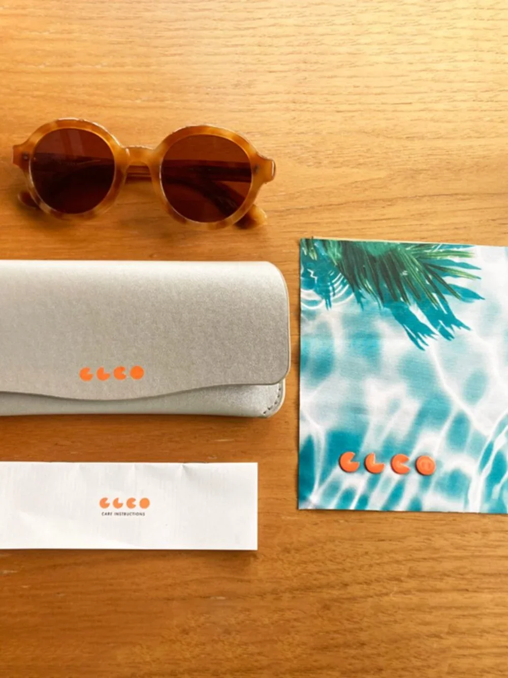 Garrett Leight Julien Sun sunglasses Ember Tortoise/Semi-Flat Oak